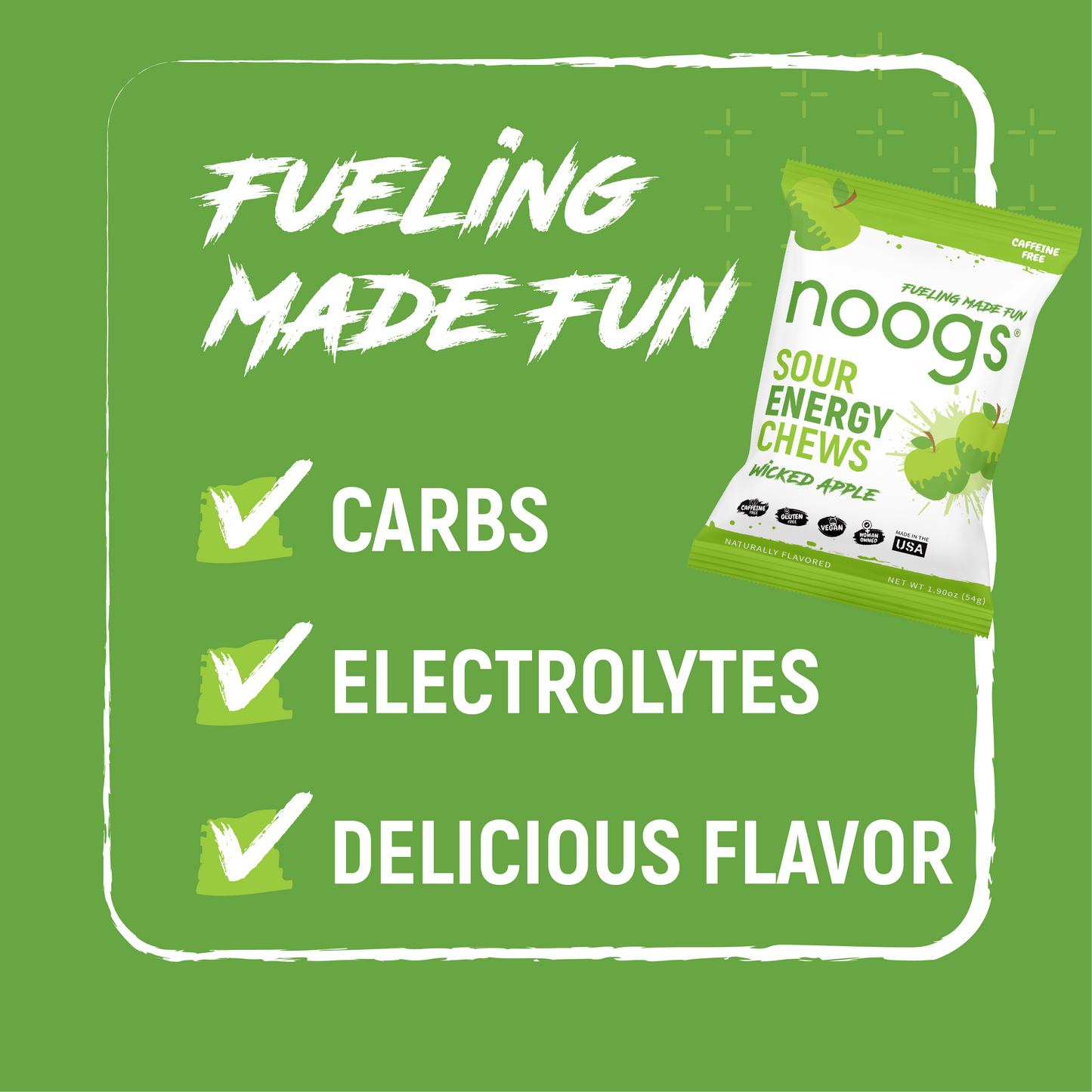 Wicked Apple Sour Energy Chews