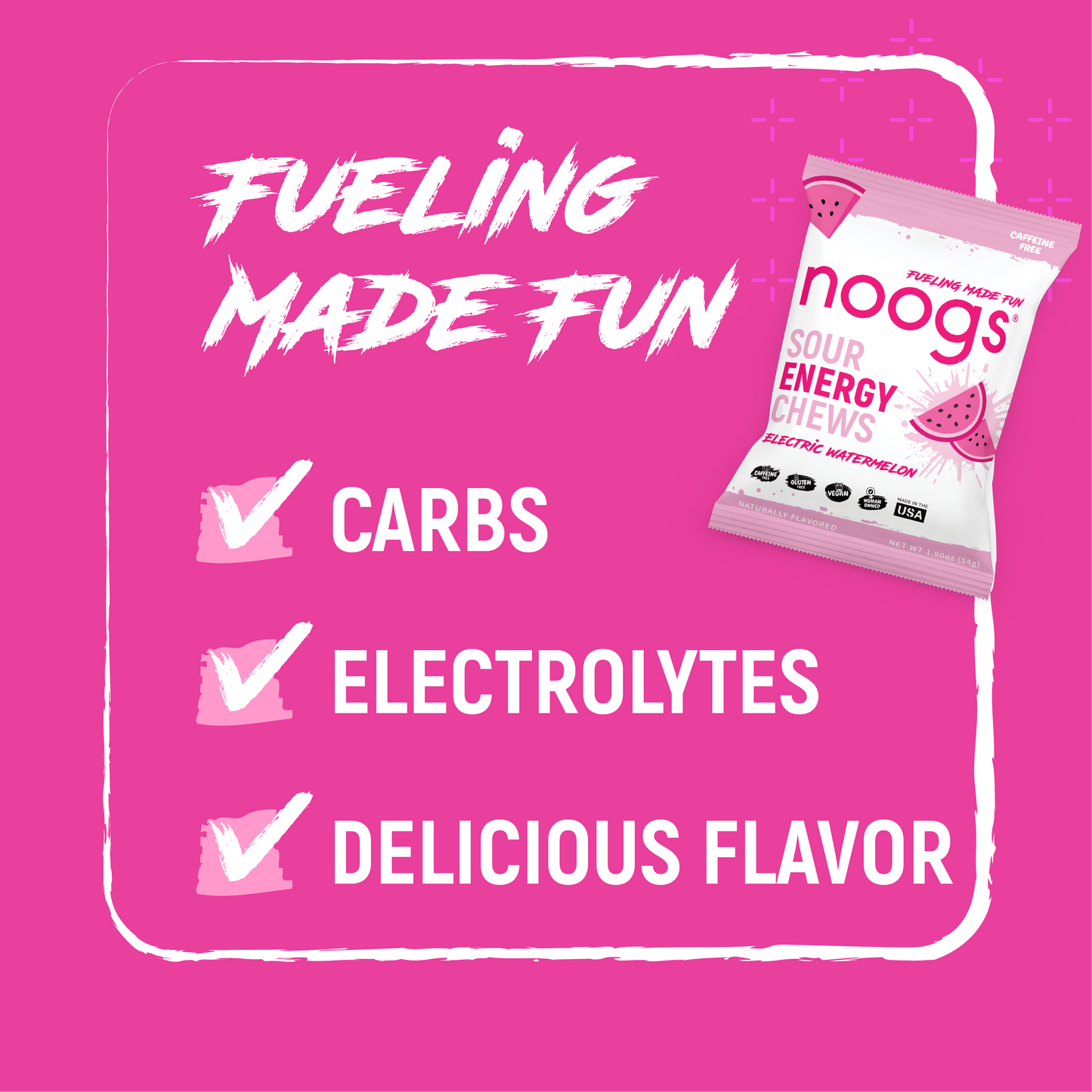 Electric Watermelon Sour Energy Chews