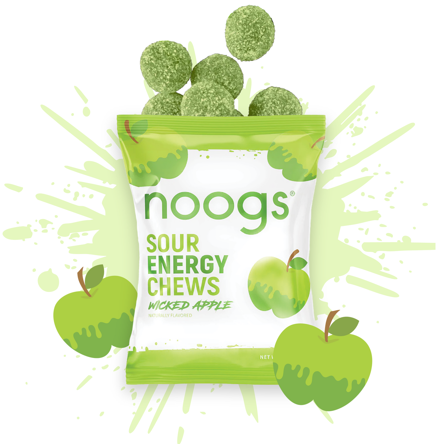 Wicked Apple Sour Energy Chews